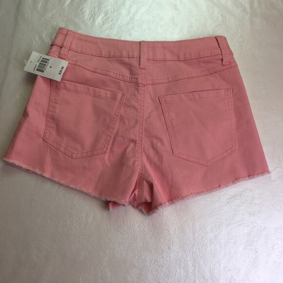 Rewash brand Casey Super High Rise Shorts Pink 5 - Picture 11 of 12